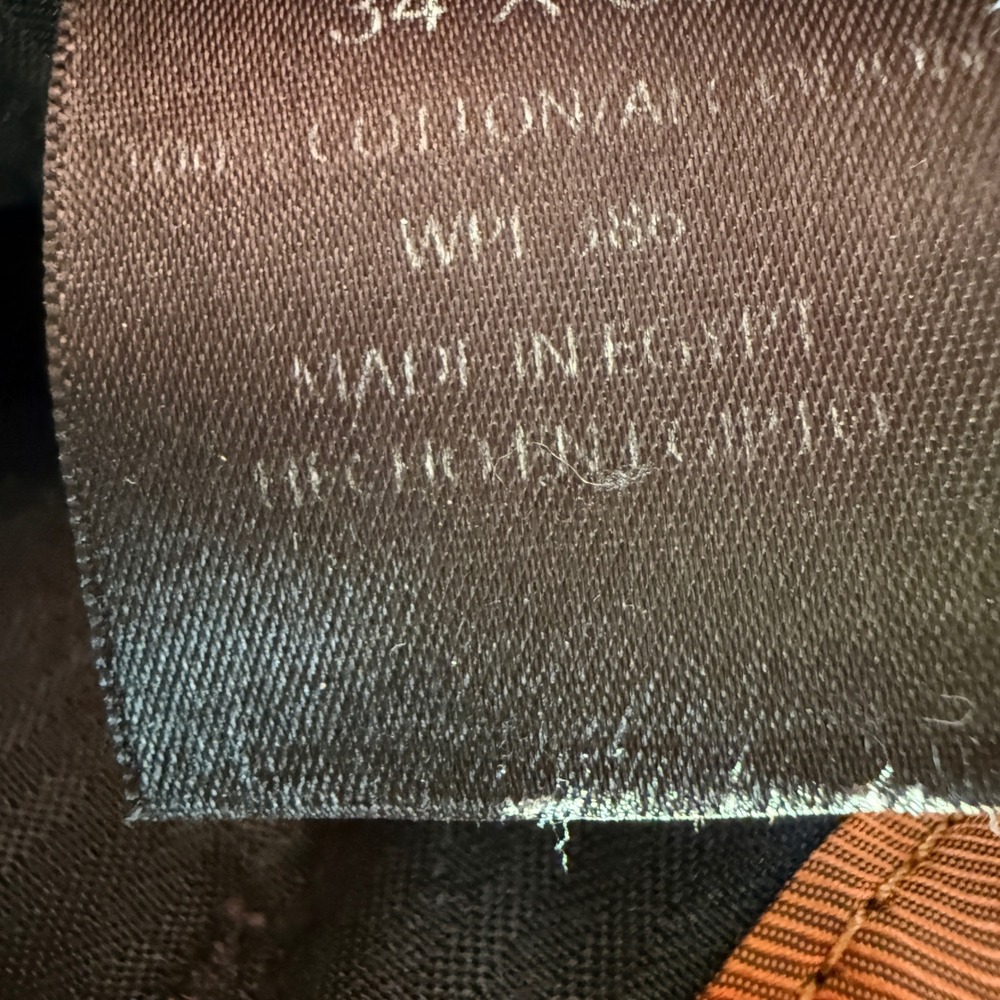 Quince Men's 34x30 Chocolate Brown Corduroy Pants READ Pleated Straight Academia - Picture 6 of 14